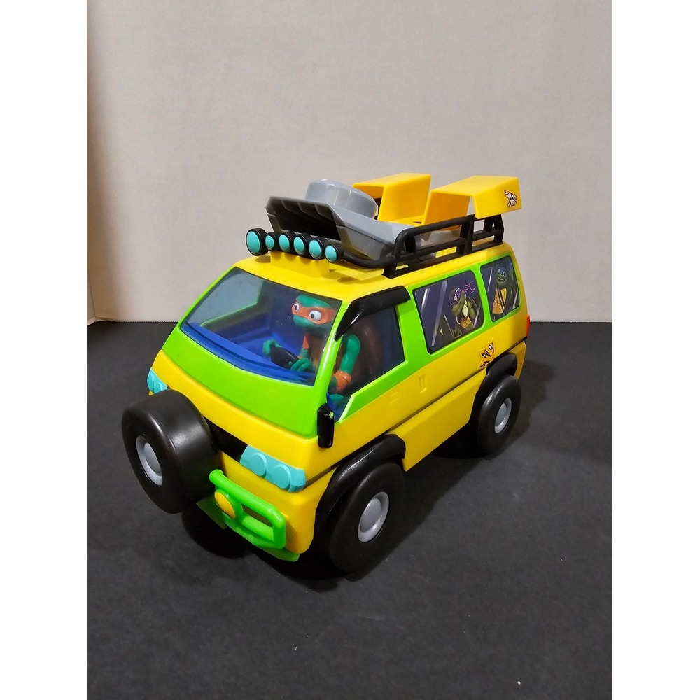 Playmates TMNT Mutant Mayhem Pizza Fire Delivery Van Unisex OS Yellow Excellent